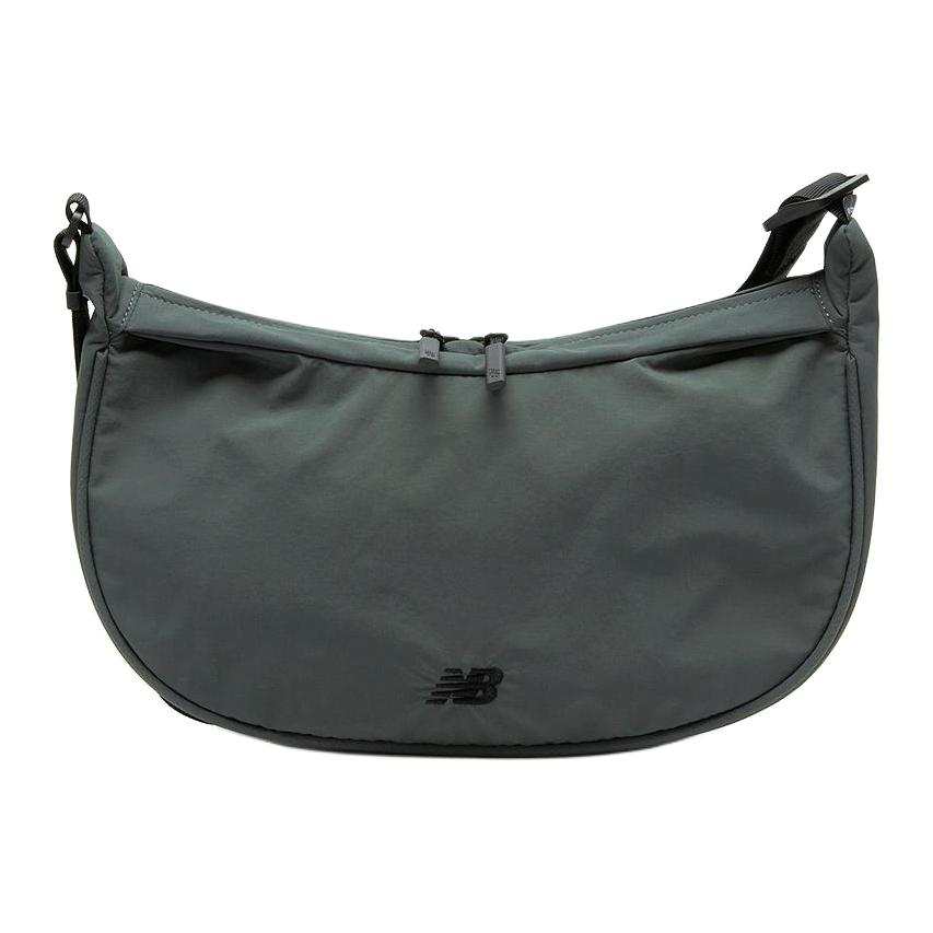 New Balance New Balance Nylon Shoulder Bag, Crossbody Bag Small Unisex Bean Gray Green