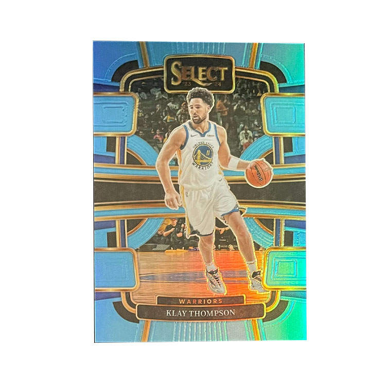 PANINI Klay Thompson 2023 24 Select Warriors 009/299, Sky Blue Fold, Star Card, Card Condition Pass Sports Cards 1 Pc