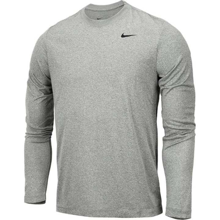 Nike Nike T Shirts Men's Gray Crew Neck Moderate Straight Fit