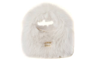 MIU MIU Wander Leather With Hair Sheep Leather Shoulder Bag, Crossbody Bag, Handbag Women's Ivory