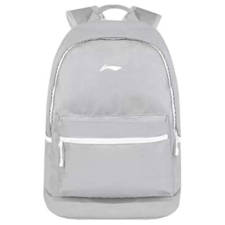 Li-Ning Li Ning Sports Life Collection Fabric Backpack Regular Unisex Cream Gray