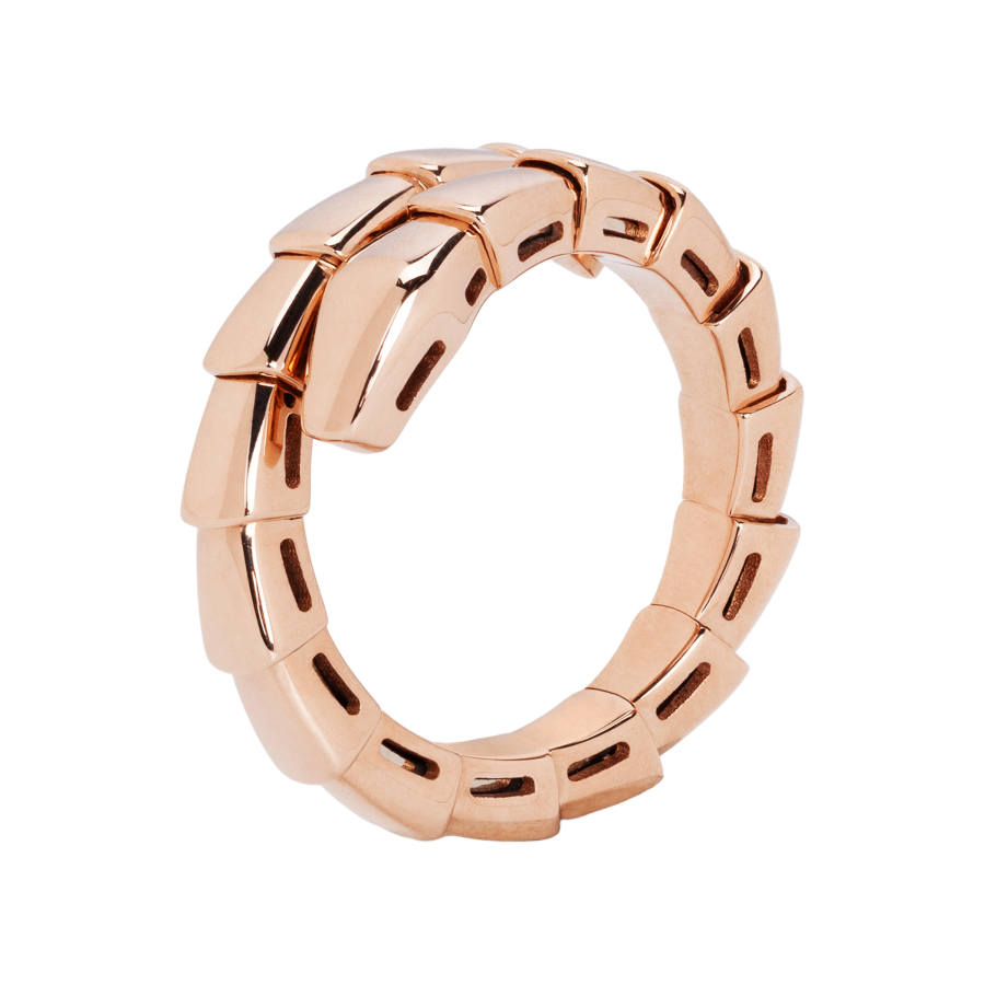 BVLGARI SERPENTI VIPER Rings Unisex Rose Gold