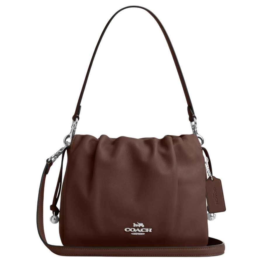 COACH Smooth Leather Crossbody Bag, Shoulder Bag Small Women's Maple