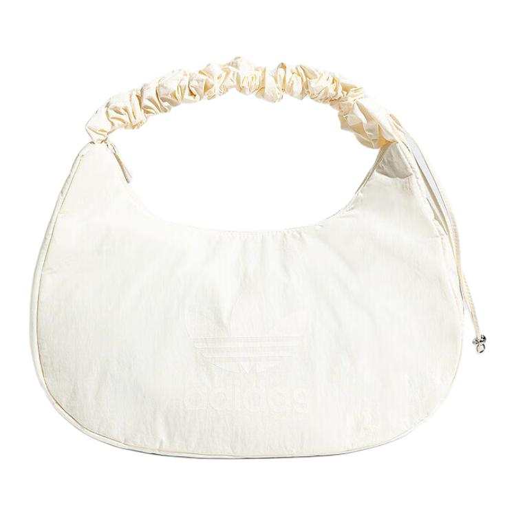 Adidas Originals Polyester Cloud Bag Hobo Bag Handbag Medium Women's White