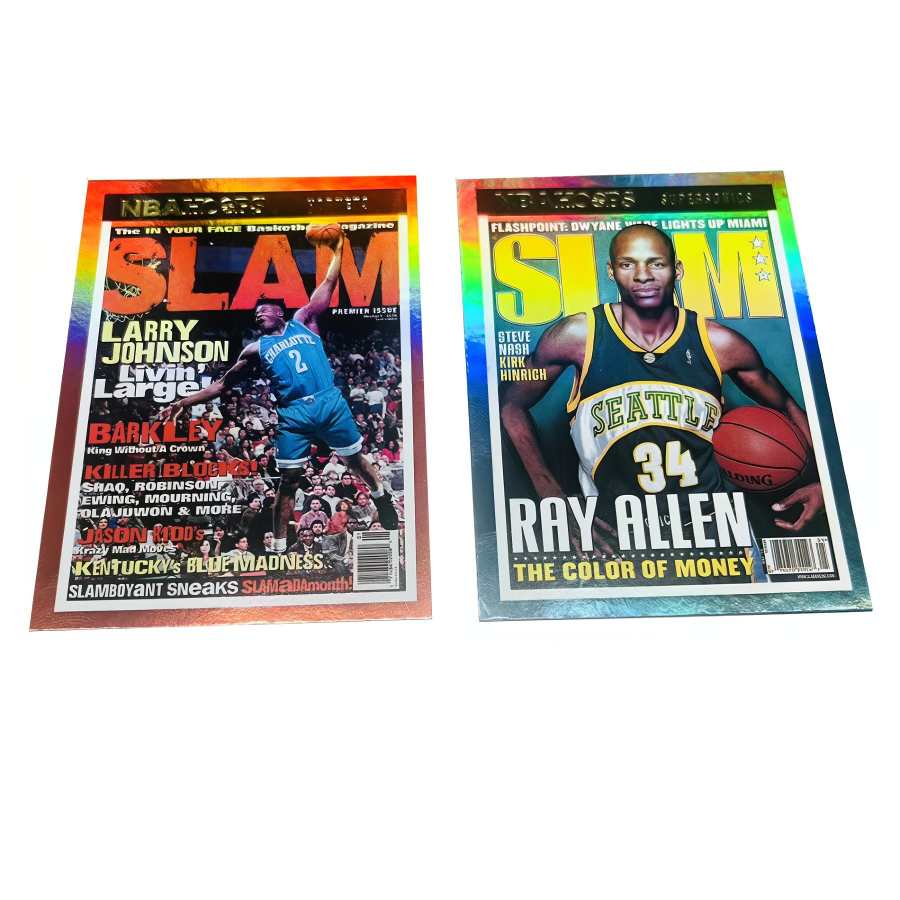 PANINI 21 22 Larry Johnson, Ray Allen, Magazine Special Card, Refractor, Combination, Player Card, Card Product Access