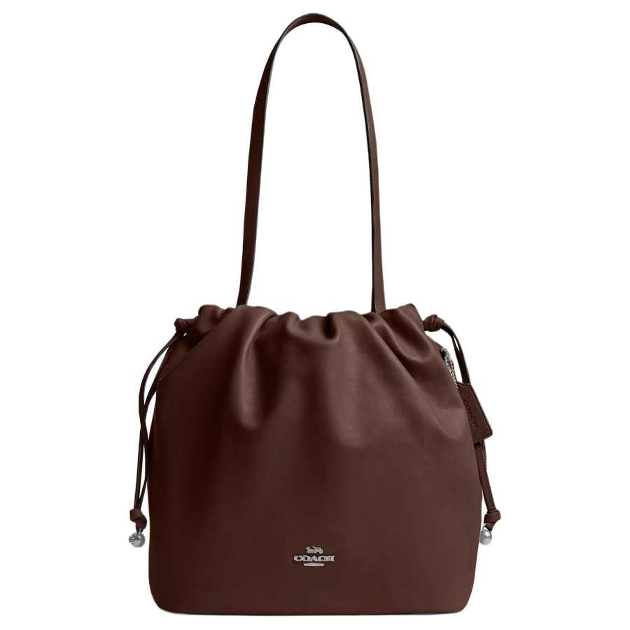 COACH Faye EPI Leather Tote Bag, Shopping Bag, Handbag, Shoulder Bag Large Women's Maple