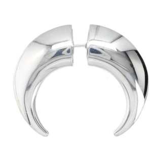 Marine Serre Piercing Moon Earring