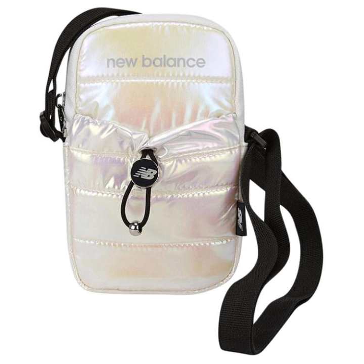 New Balance New Balance Polyester Crossbody Bag With Cell Phone Pouch Regular Women's Silver