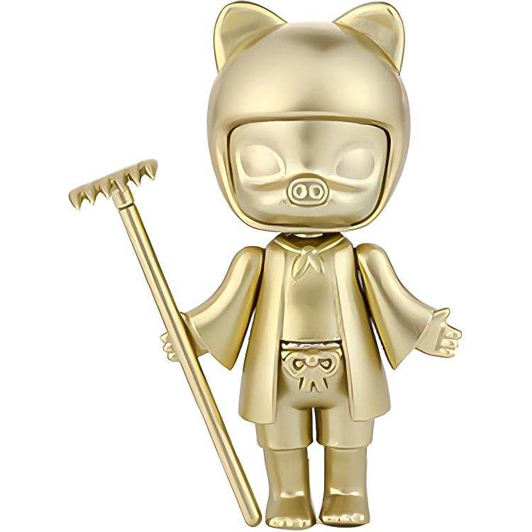 POP MART Molly Journey To The West Collection, Gold Hidden Style Zhu Bajie 100% Mystery Boxes