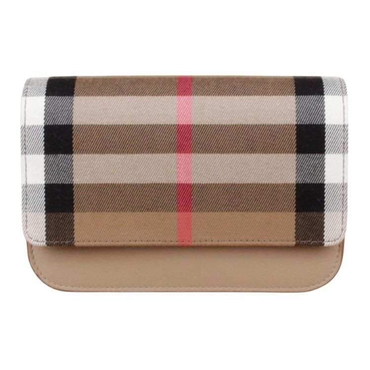 Burberry Canvas Crossbody Bag, Shoulder Bag Women's Chestnut Rice