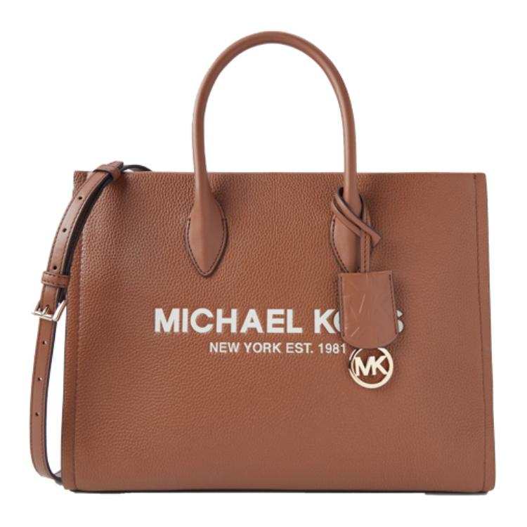 MICHAEL KORS Cow Leather Handbag, Shoulder Bag Medium Women's Leather Brown