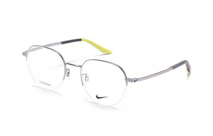 Nike Nike Titanium Alloy Round Eyeglass Frames Unisex