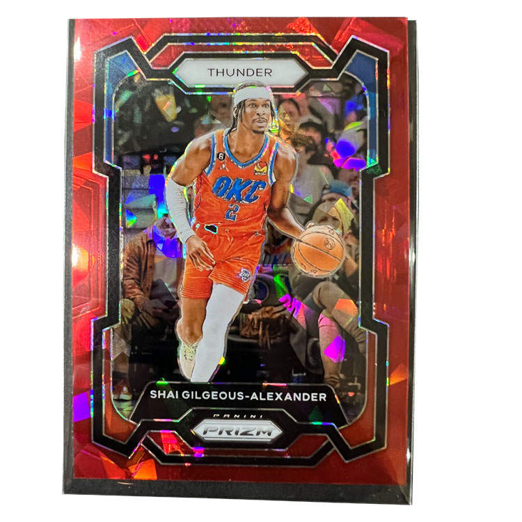 PANINI Alexander 2022 23 Basketball NBA Thunder Team Prizz Collection, Red Ice, Refringence, Player Cards, Rare Cards