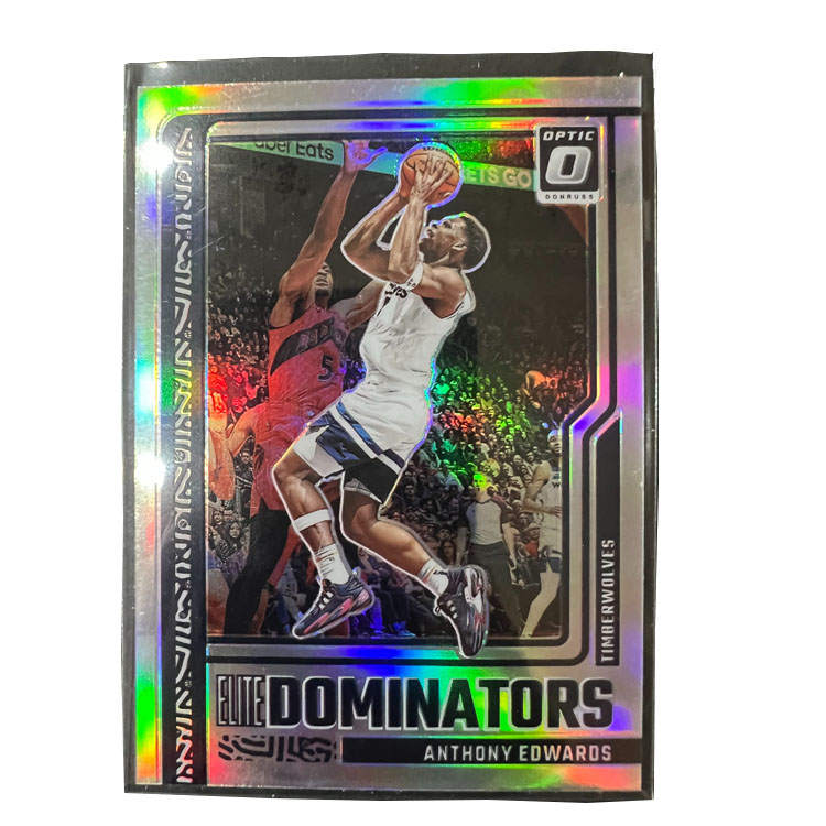 PANINI Minnesota Timberwolves, Edwards, Hua Zi, Silver Fold, Superstar Card, Rare Card Sports Cards 1 Pc