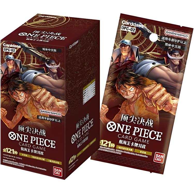 BANDAI One Piece Characters Refill, Top Match OPC 02 Simplified Edition Battle Cards 1 Box Included