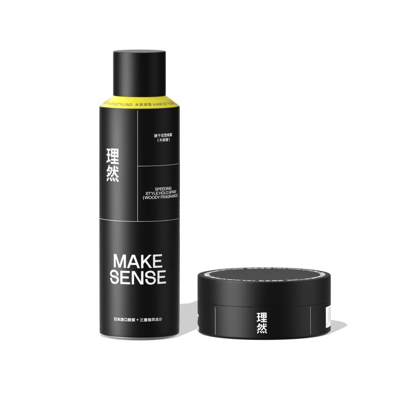 MAKE ESSENCE Hairspray Hair Clay Styling Spray Set Orange Cedar Cool Wooden Tone