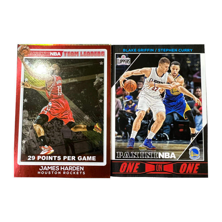 PANINI Golden State Warriors, Curry, Rocket Harden, Griffin, Tchaka, Player Cards, Rare Cards Sports Cards 2 Pcs