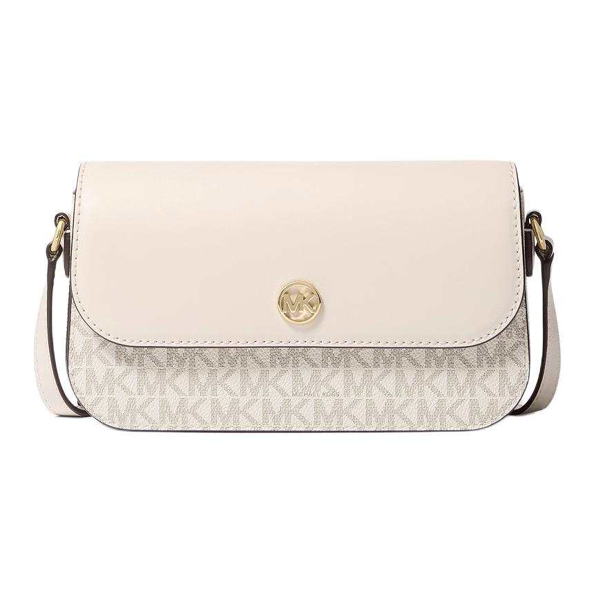 MICHAEL KORS Jet Set Travel Coated Canvas Crossbody Bags Small Women's White