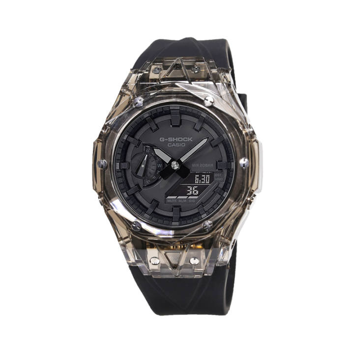 CASIO CASIO Unisex Liquid Crystal/Analog Dual Display Series Black Watch