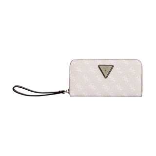 GUESS Pu Coin Purse, Clutch Regular Women's Beige Gray