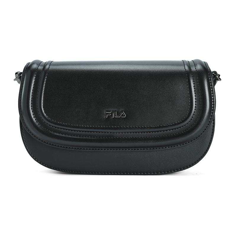 FILA Synthetic Leather Shoulder Bag, Crossbody Bag XS Women's Black