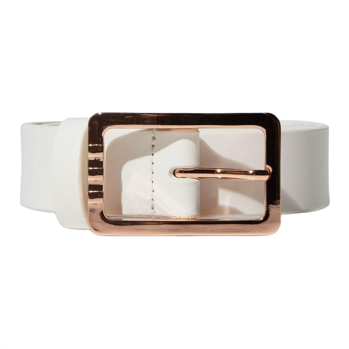 Adidas Adidas Polyurethane Coating Leather Belts Women's White