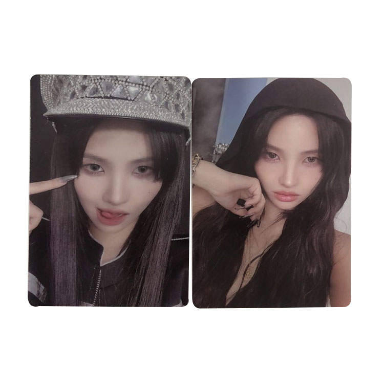 CUBE ENTERTAINMENT Jeon Soyeon GI DLE Official 2nd Album 'Super Lady' Single Cover Photocards 2 Pcs