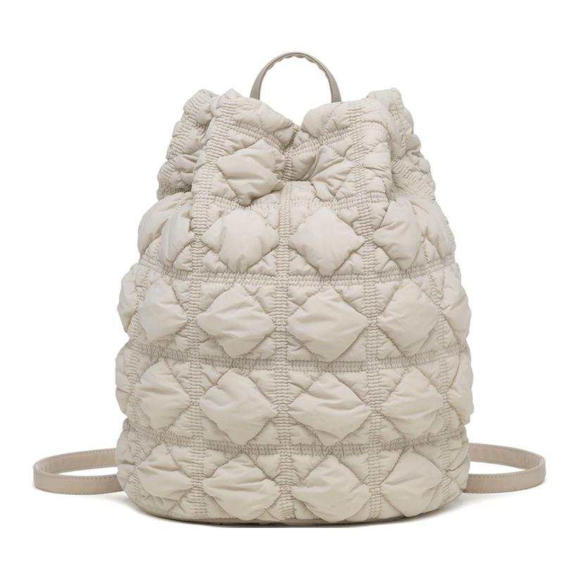 CARLYN CARLYN Nylon Backpack Women's Light Gray