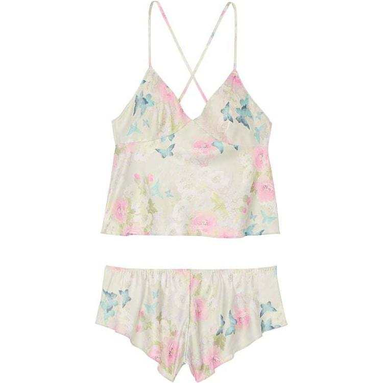 Victoria's Secret SEXY KI Pajama Set Women's Butterfly Floral Print