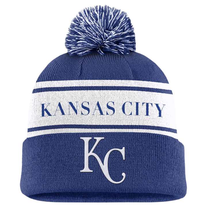 Nike Nike Kansas City S Team Stripe Peak Men's Nike Mlb Cuffed Pom Beanie