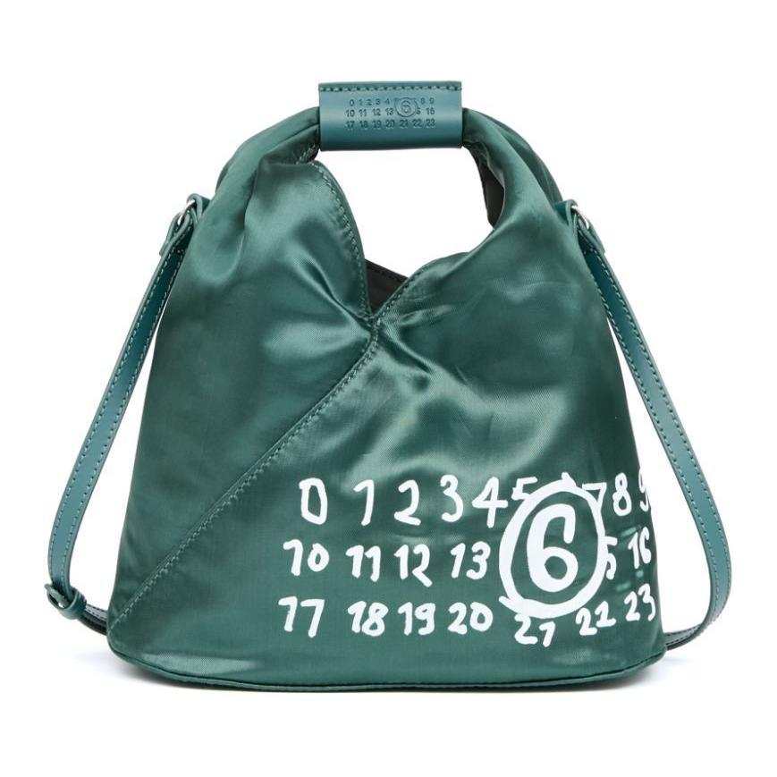 MM6 Maison Margiela Viscose Shoulder Bag, Crossbody Bag, Handbag Women's Forest Green