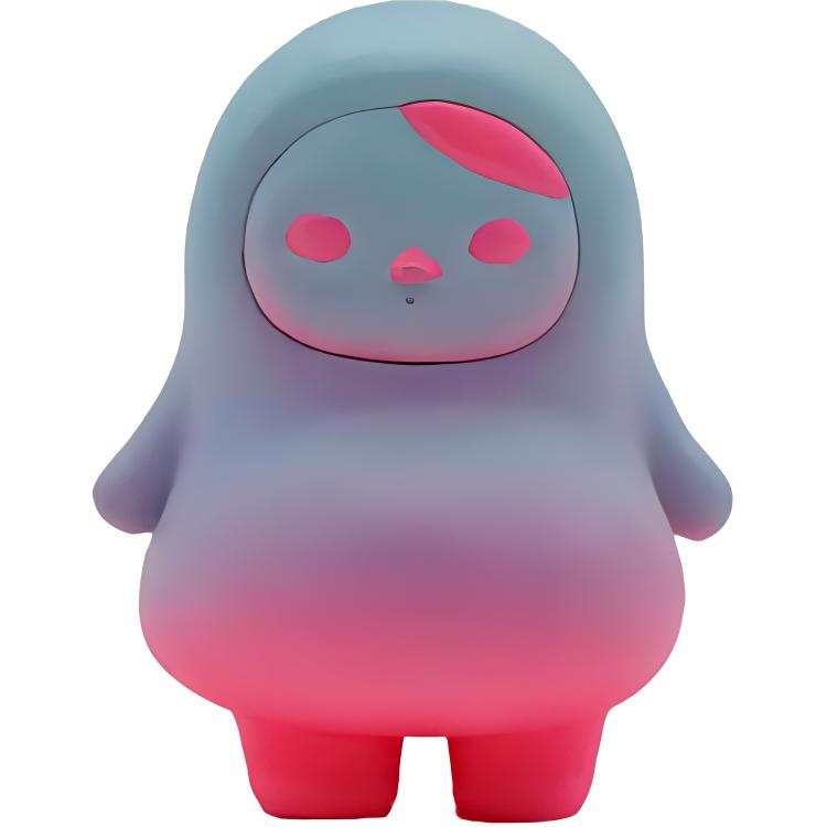 POP MART POP MART PUCKY, Round Bean Blue Pink Cute Trendy Figures