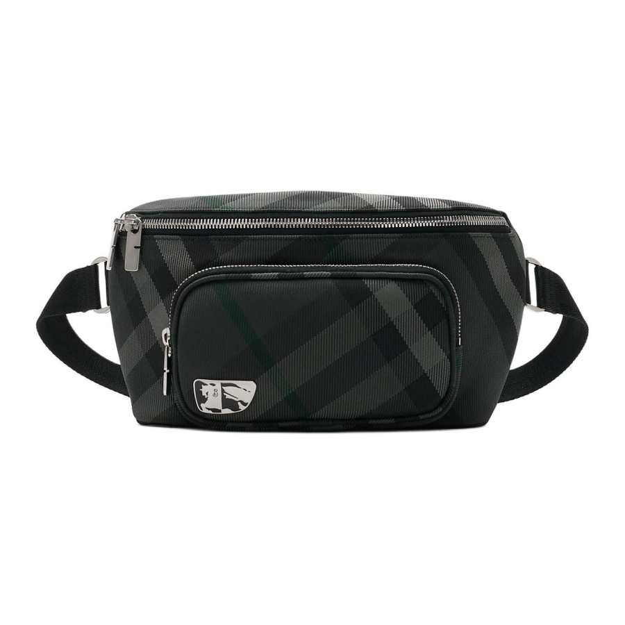 Burberry Nylon Shoulder Bag, Crossbody Bag, Fanny Pack Men's Charcoal Gray