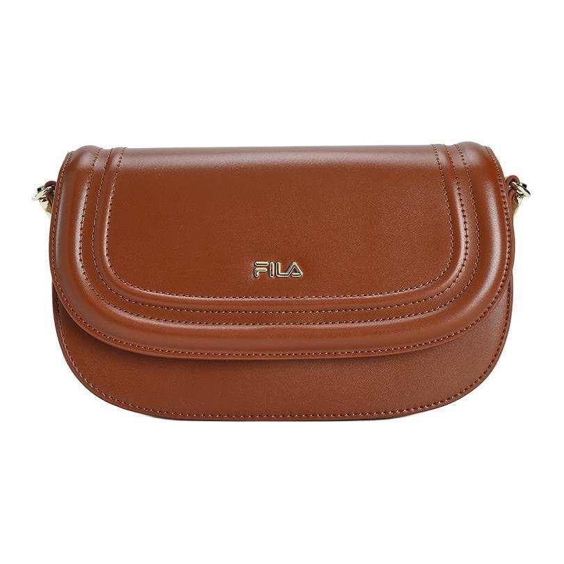 FILA Synthetic Leather Crossbody Bags Women's Wood Brown