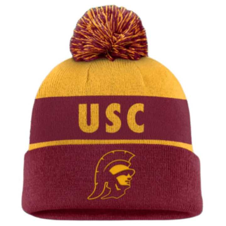 Nike Nike Usc Trojans Primetime Peak Men's Nike College Cuffed Pom Beanie