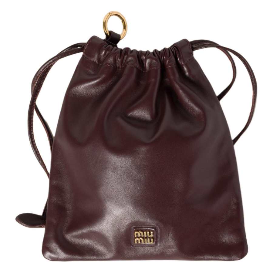 MIU MIU Leather Clutch Women's Briarwood