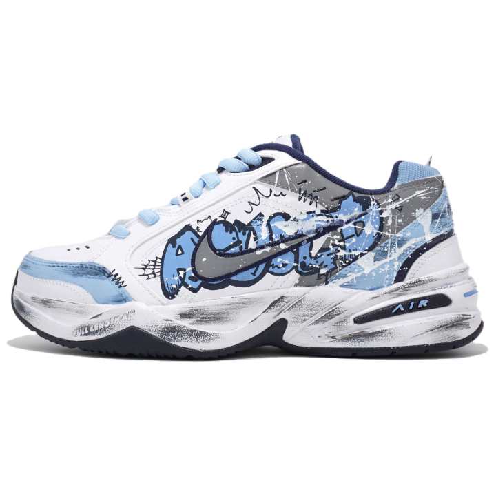 Nike Nike Air Monarch 4 Chunky Sneakers Unisex Low Top White/Blue/Black