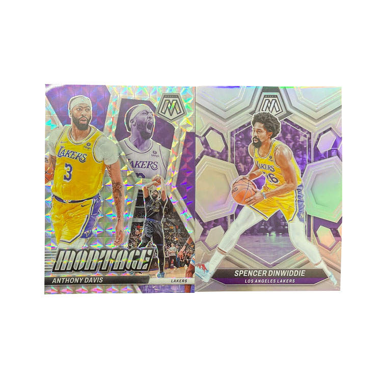 PANINI 2023 24 Mosaic, Lakers, Davis, Mosaic Fold+Dinwiddie, Silver Fold, Basketball Card, Card Product Access
