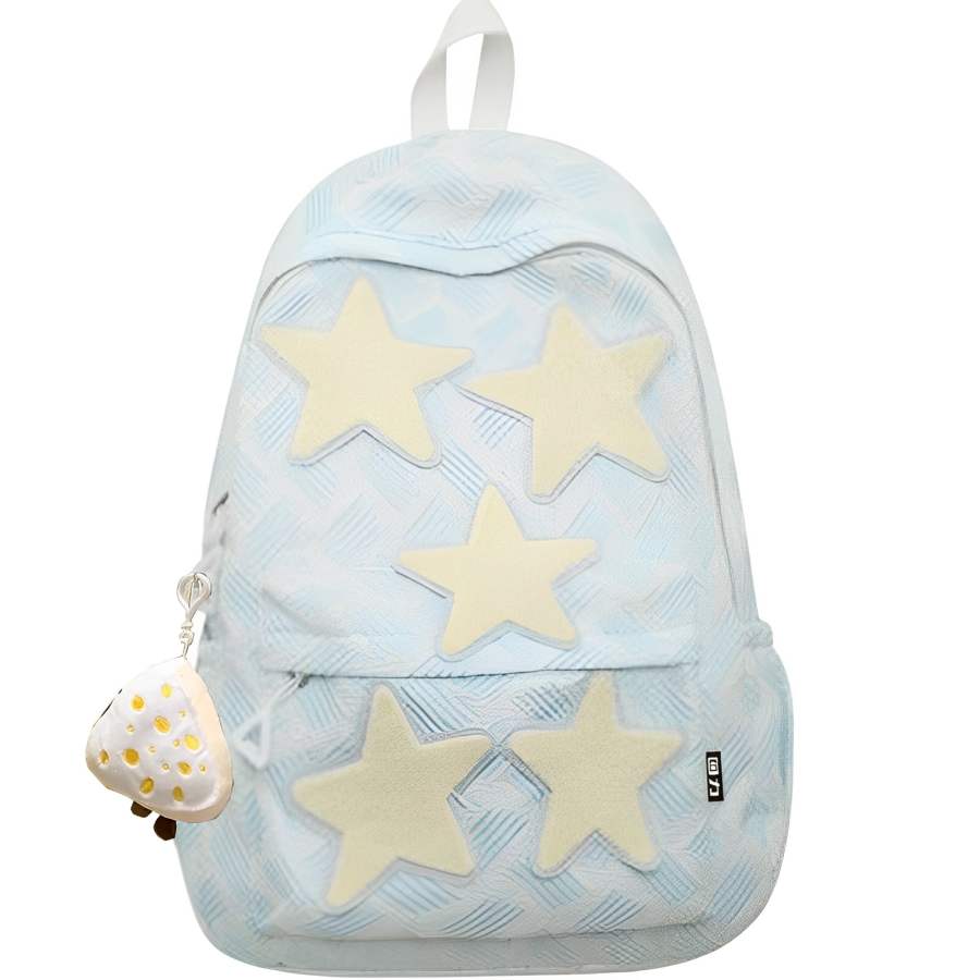 WARRIOR Nylon Backpack Women's Blue/Yellow/Purple/Gray