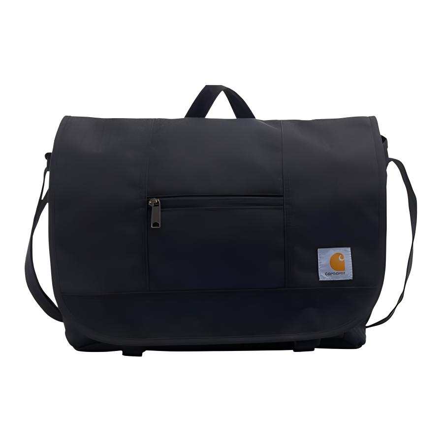 Carhartt WIP Fashion Trend Polyester Messenger Bag, Portable Crossbody Bag, Shoulder Bag Regular Unisex Black