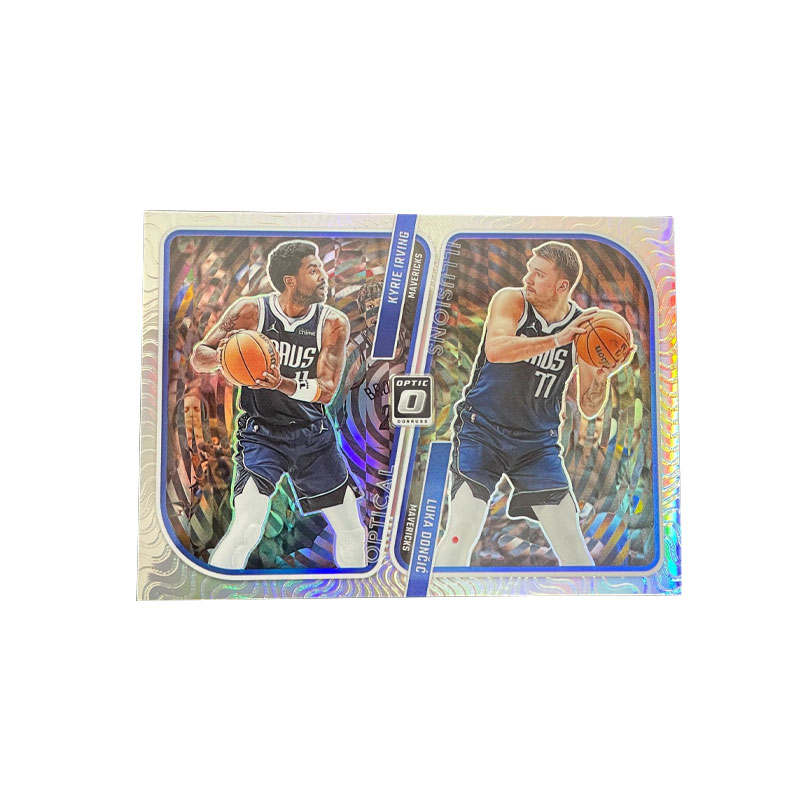 PANINI 2023 24 Donruss Optic Dallas Mavericks, Kyrie Irving, Luka Doncic, Duo, TKA, Doncic Irving Combo, Silver Prizm
