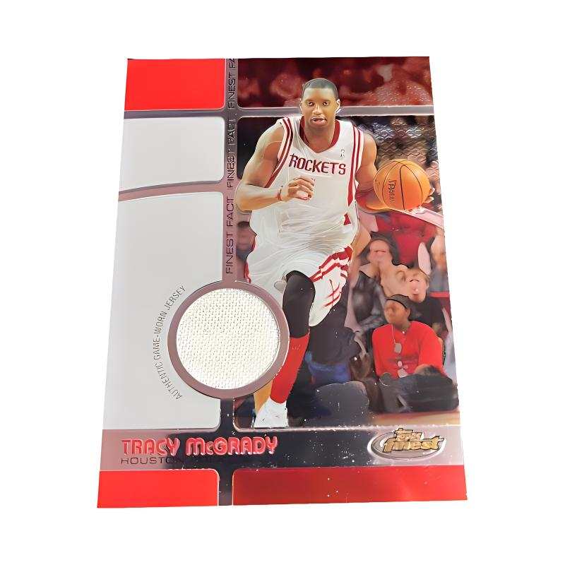Topps Tracy McGrady 2006 Rocket Finest 2080 Edition, Jersey, Material, Player Cards, Card Collection Pass Sports Cards