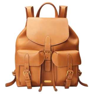Ralph Lauren Calfskin Backpack Men's Taupe