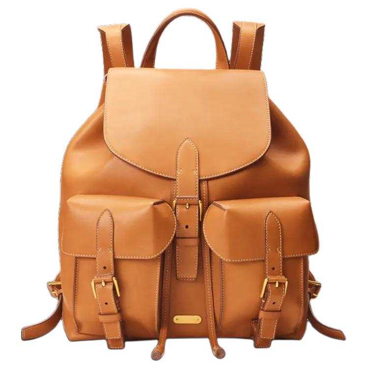 Ralph Lauren Calfskin Backpack Men's Taupe