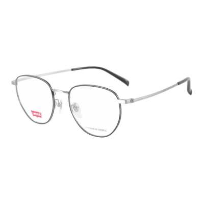 Levis TR/Memory Plastic Titanium Irregular Shape Eyeglass Frames Unisex Black