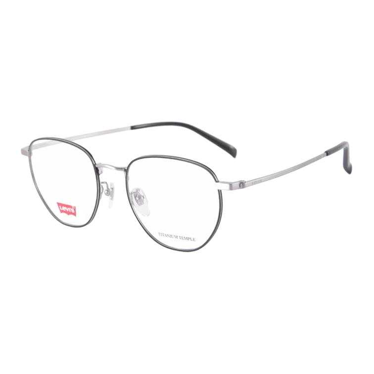 Levis Levis TR/Memory Plastic Titanium Irregular Shape Eyeglass Frames Unisex Black