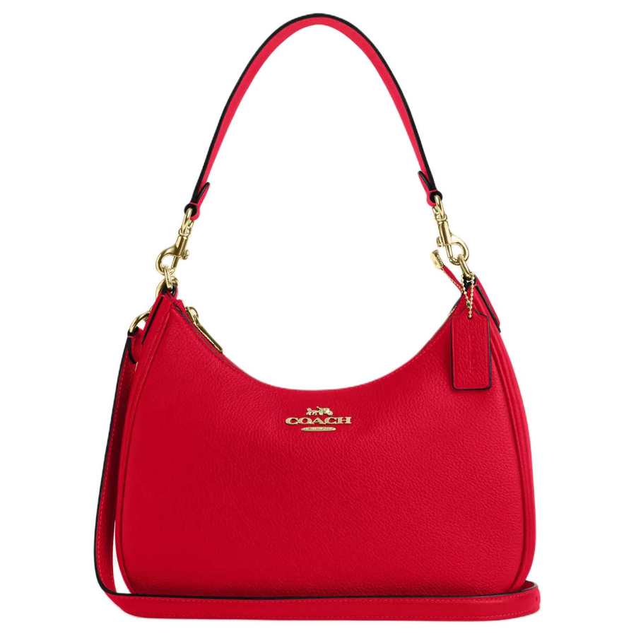 COACH Teri Leather Crossbody Bag, Shoulder Bag Large Women's Red