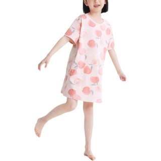 HONGDOUJUJIA Teenagers HONGDOUJUJIA Nightgown Peach Pink