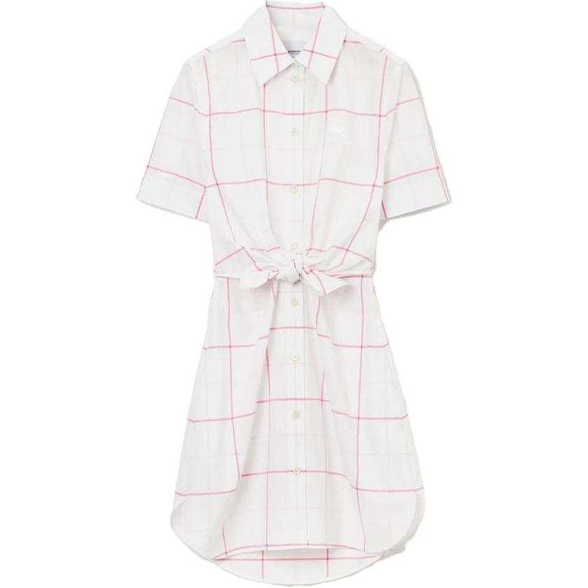 Burberry 【Previous Season】checked cotton shirt minidress
