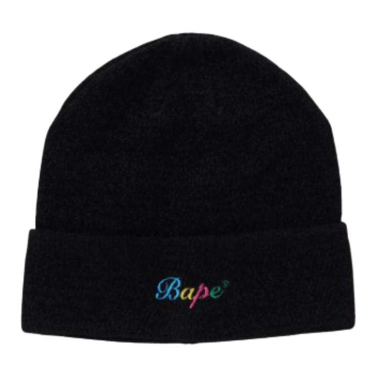 A BATHING APE A BATHING APE ® Embroidered Ribbed Beanie